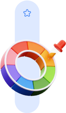 Icono 3d de una ruleta