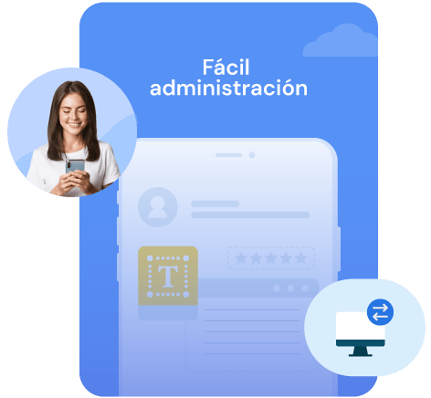 Administra tu sitio con facilidad
